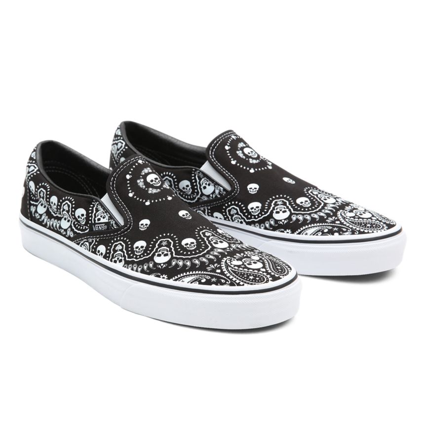 Vans Bandana Klassiska Slip-On Skor Svarta | VN054P7GS10