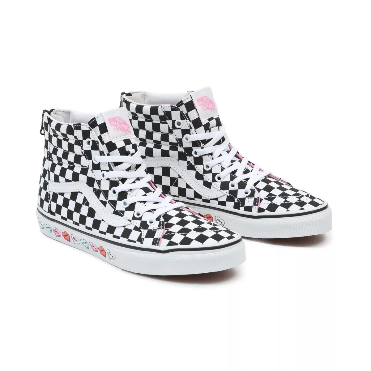 Vans Candy Hearts SK8-Hi Zip Skor Svarta | VN415R5JS98