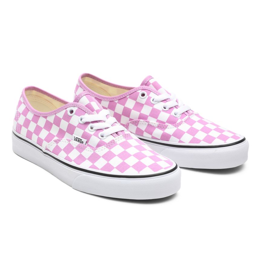 Vans Checkerboard Authentic Skor Rosa | VN938T0PQ79