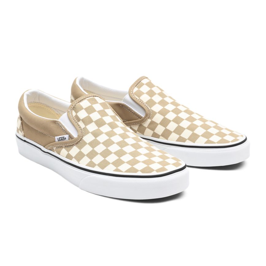 Vans Checkerboard Klassiska Slip-On Skor Beige | VN389D8MS31