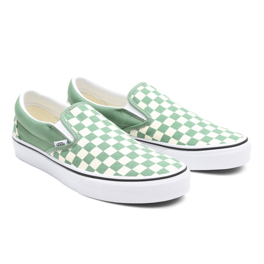 Vans Checkerboard Klassiska Slip-On Skor Turkos | VN880C0LJ45