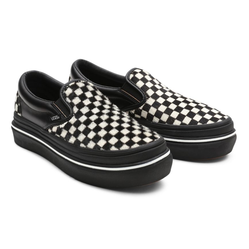 Vans Fury Super ComfyCush Slip-On Skor Svarta | VN426D4NL95