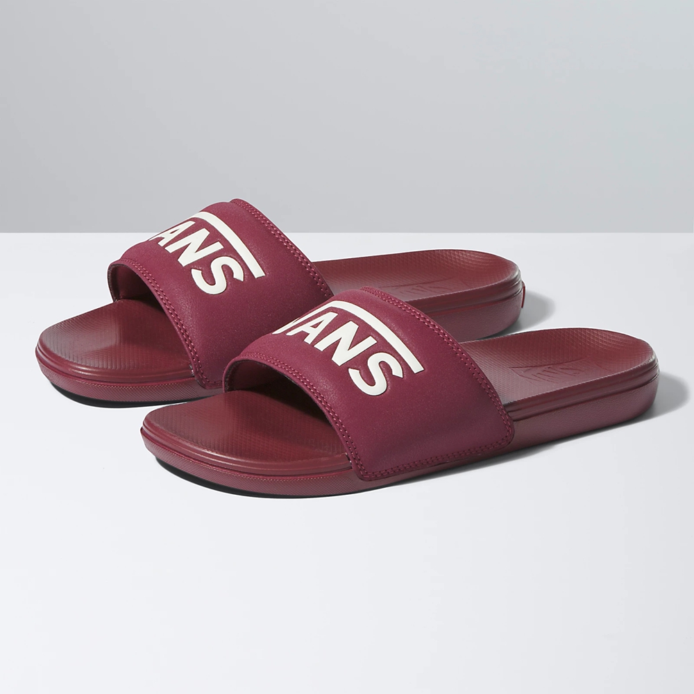 Vans La Costa Badtofflor-On Vinröda | VN786Y3WQ58