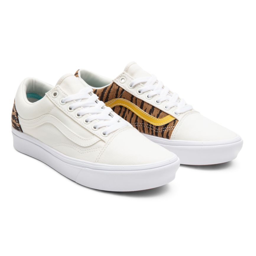 Vans Le Tigre ComfyCush Old Skool Skor Vita | VN379U9DD51