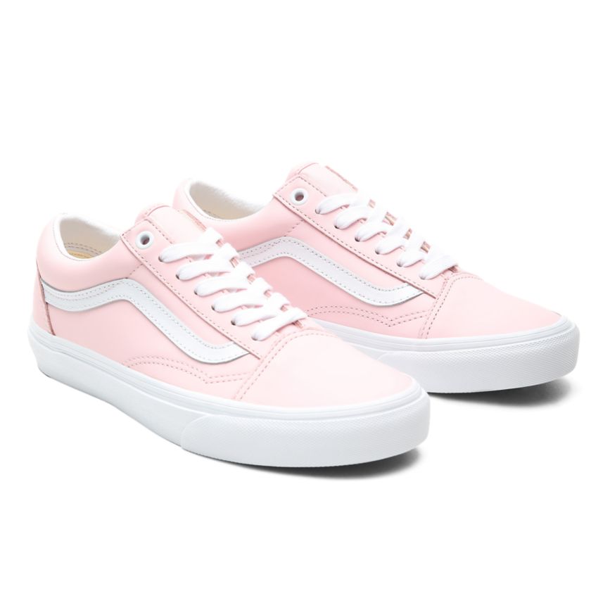 Vans Läder Old Skool Skor Rosa | VN179S2IS46