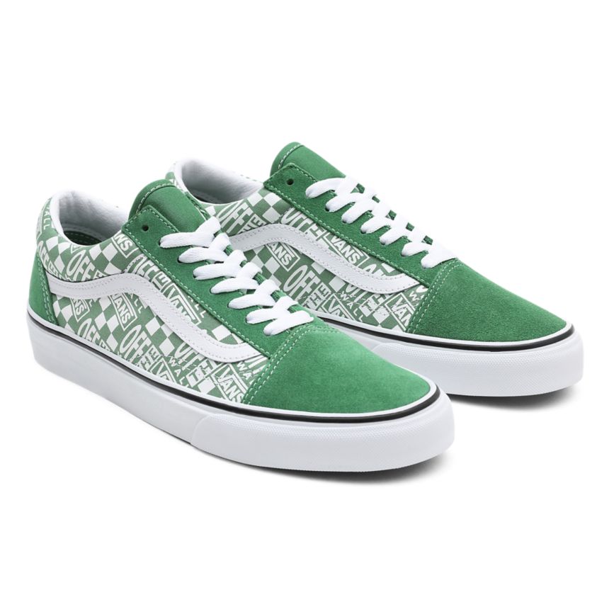 Vans Off The Wall Old Skool Skor Gröna | VN183L2EY09