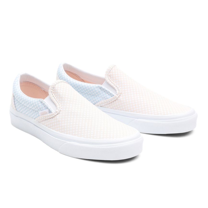 Vans Pastel Checkerboard Klassiska Slip-On Skor Vita | VN856G1OI65