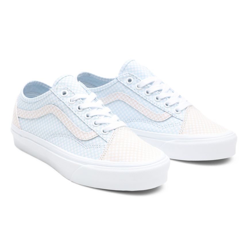 Vans Pastel Checkerboard Old Skool Tapered Skor Vita | VN333T7DX74