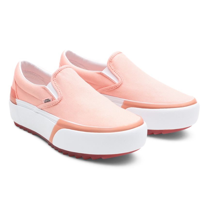 Vans Pastel Klassiska Slip-On Stacked Skor Rosa | VN695D4CI22