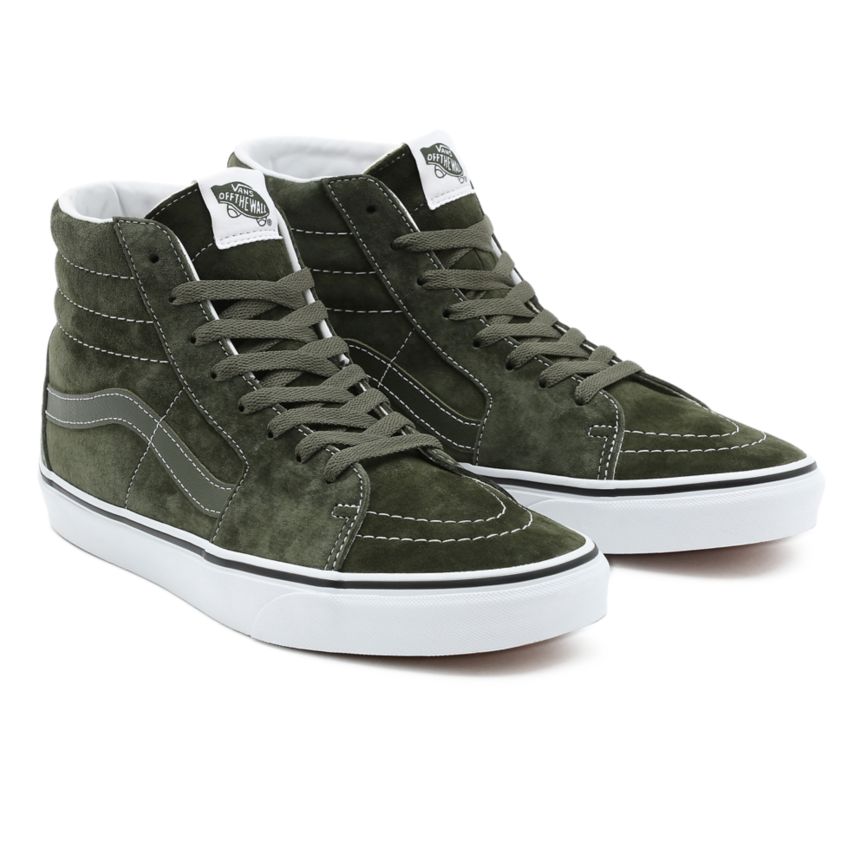 Vans Pig Mocka SK8-Hi Skor Olivgröna | VN492Y8RG37