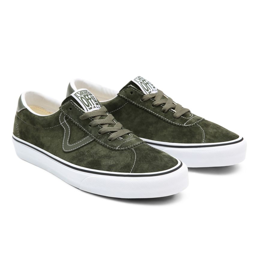 Vans Pig Mocka Sport Skor Olivgröna | VN443B8IQ23