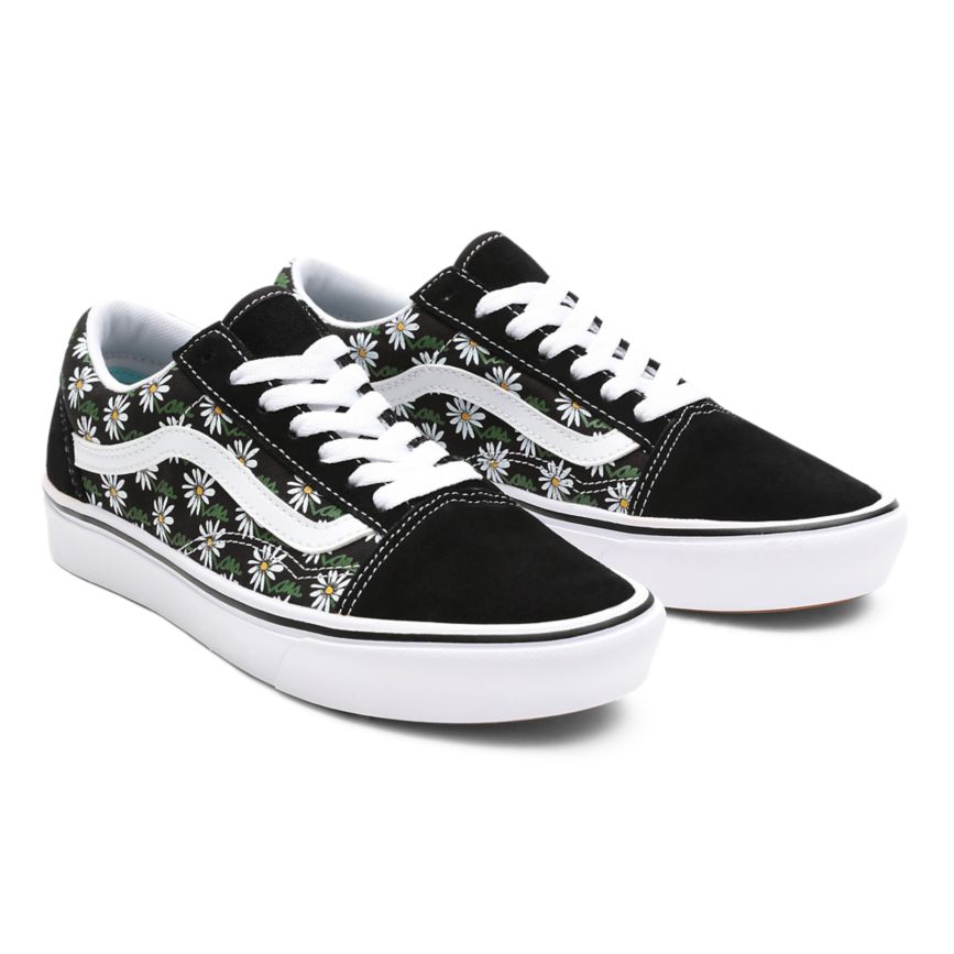Vans Scribble Flower ComfyCush Old Skool Skor Svarta | VN164D8RP91