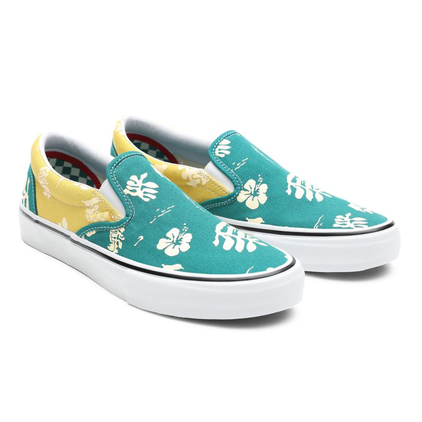 Vans Skate Aloha Slip-On Skor Guld | VN957R5NZ40