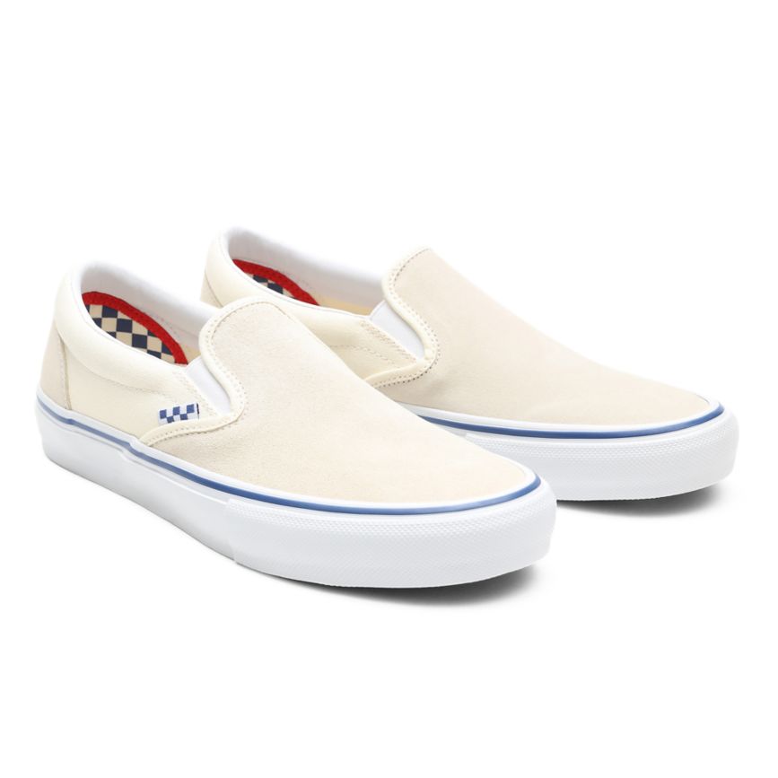 Vans Skate Slip-On Skor Vita | VN524Y3LX59