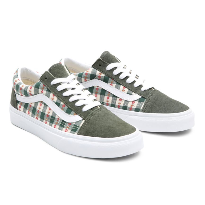 Vans Spring Daze Old Skool Skor MörkGröna | VN738Q9FV61
