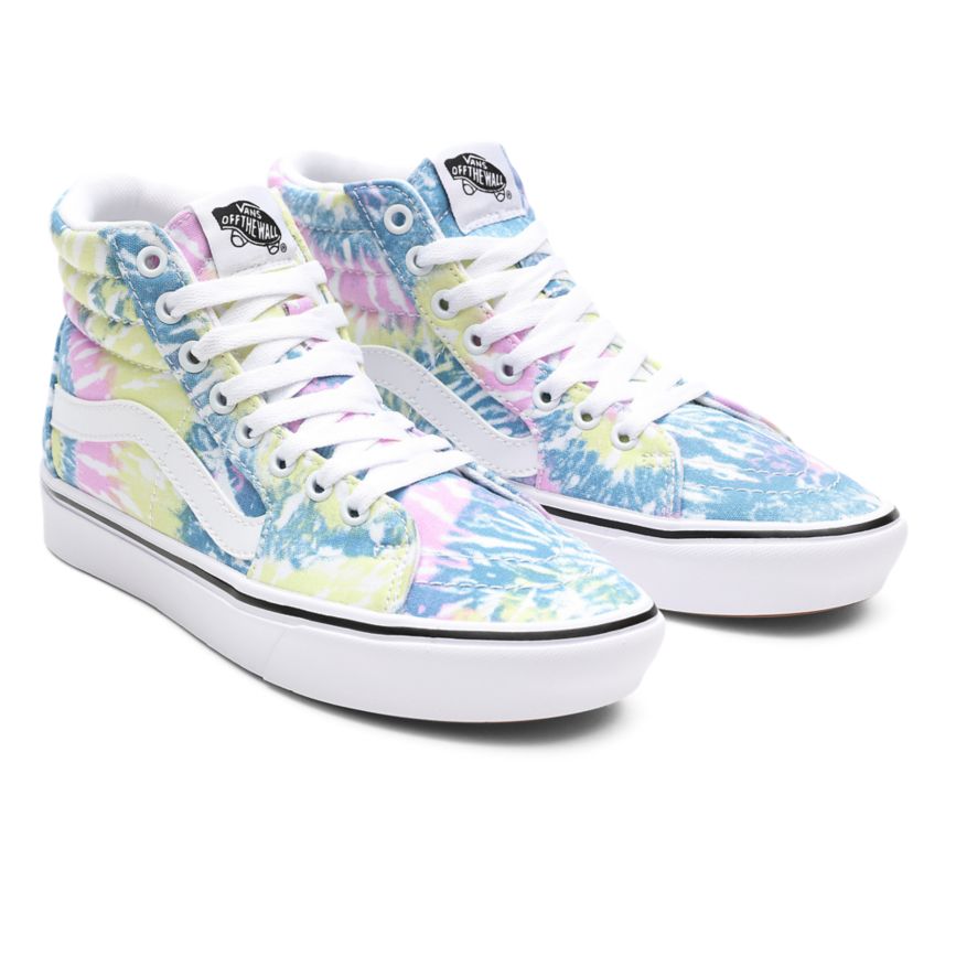 Vans Tie-Dye ComfyCush SK8-Hi Skor Olika Färger | VN000E9JM82