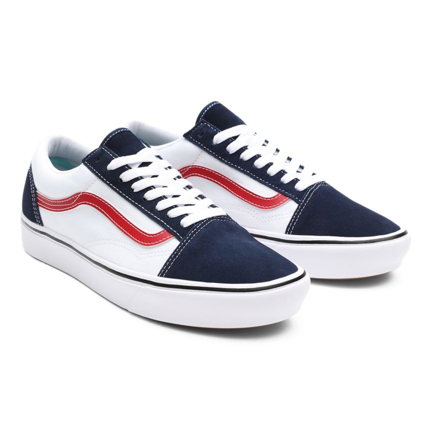 Vans Tri-Tone ComfyCush Old Skool Skor Marinblå | VN857H4OR05