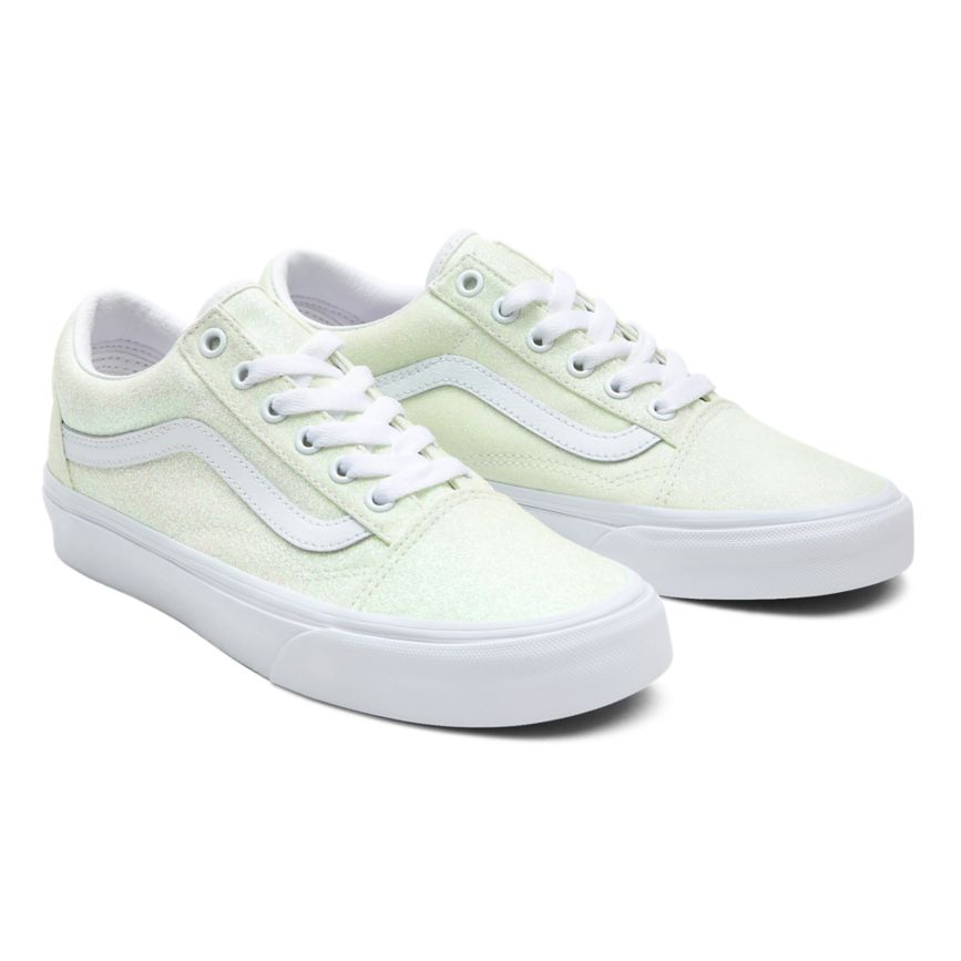 Vans UV Glitter Old Skool Skor Vita | VN232P5WQ97